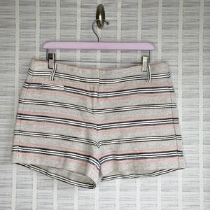 Loft Tan Striped Chino Shorts